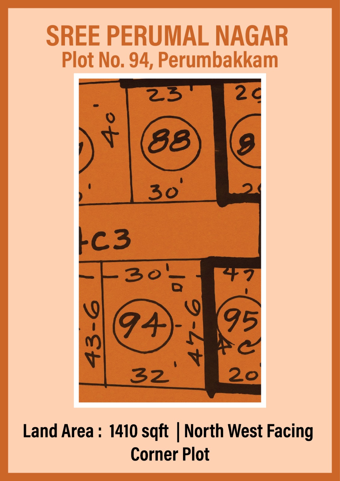 1410 sqft plot in perumbakkam 